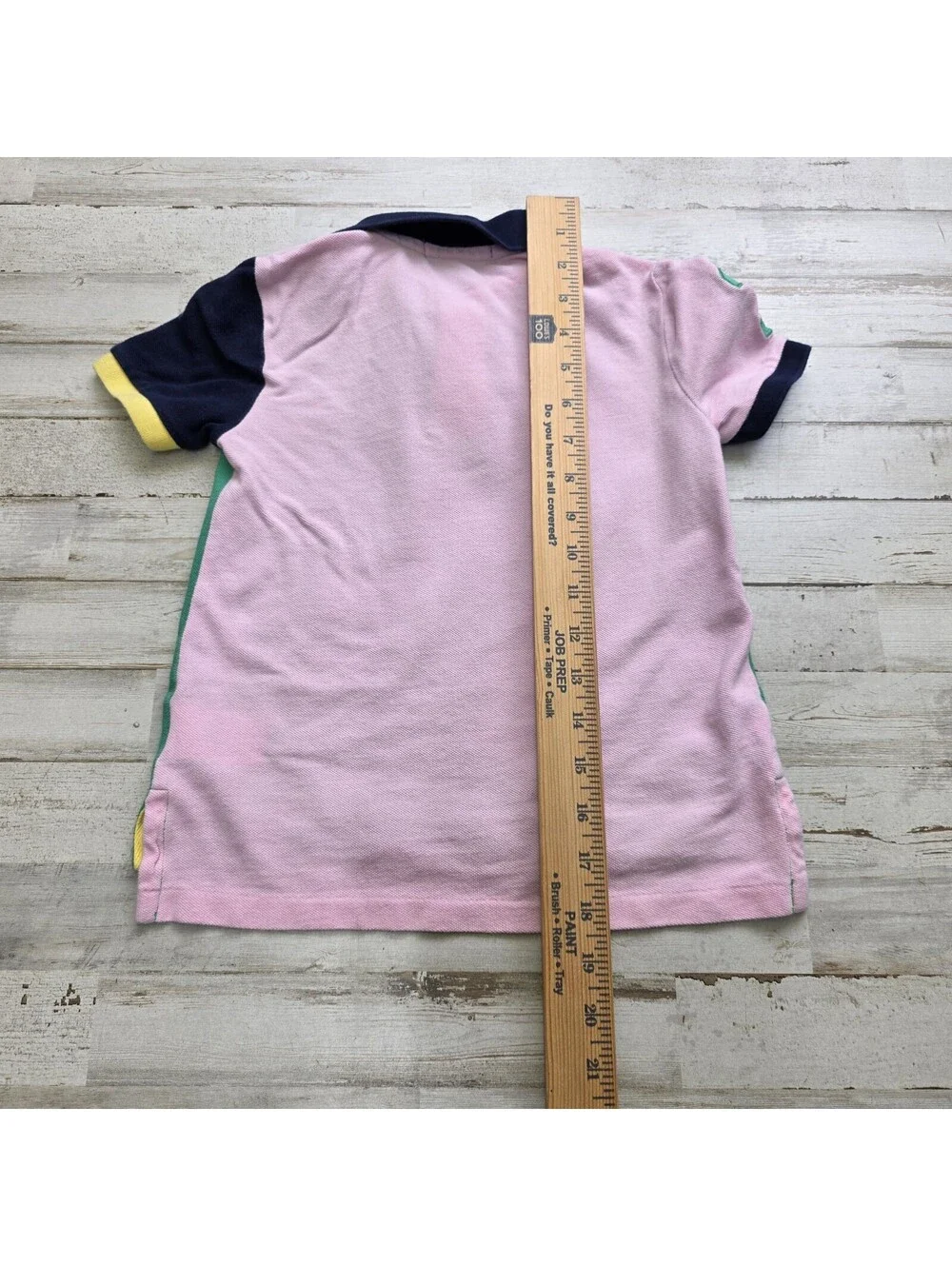 Polo Ralph Lauren Youth Boys Size 5 Color Block Preppy Polo Shirt Big Pony #3
